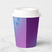 Lila verzauberte Schmetterlinge Pappbecher (Rechts)