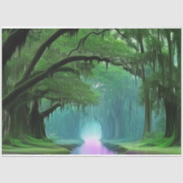 Lila Verzauberung Bayou Louisiana Dekoupage Seidenpapier