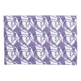 Lila verziert. kissenbezug