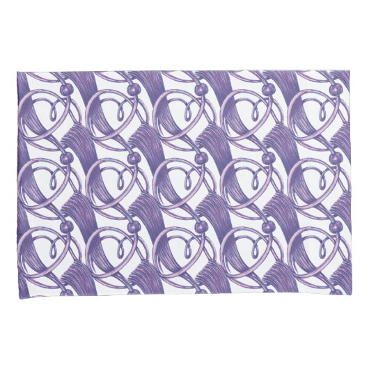 Lila verziert. kissenbezug (Vorderseite-Rechts)