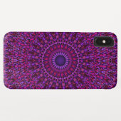 Lila verzierter Mandala Case-Mate iPhone Hülle (Rückseite (Horizontal))