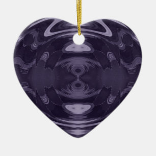 Lila Verzierung Keramikornament