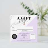 Lila, viereckiges Logo (Stehend Vorderseite)