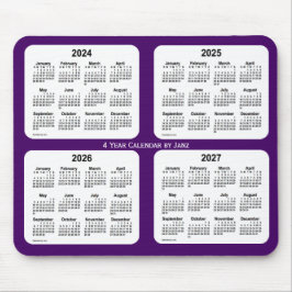 lila Vierjahreskalender 2024-2027 von Janz Mousepad