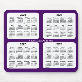 lila Vierjahreskalender 2025-2028 von Janz Mousepad