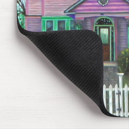 Lila Viktorianische Pumpkins Wagon Fall Trees Mousepad (Ecke)