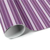 Lila viktorianischer Streifen Geschenkpapier (Rolleneckpunkt)
