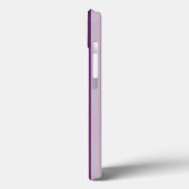 Lila Viktorianischer Streifen mit Monogramm Case-Mate iPhone Hülle (Rückseite / Links)