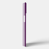 Lila Viktorianischer Streifen mit Monogramm Case-Mate iPhone Hülle (Rückseite / Rechts)