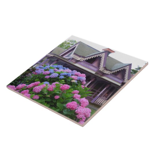 Lila viktorianisches Cottage - Martha's Vineyard Fliese (Seite)