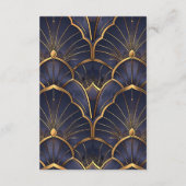 Lila Vintage Art Déco Hochzeit Begleitkarte (Rückseite)