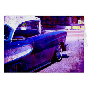 Lila Vintage Car Grunge Digitale Kunst Jeden Anlaß