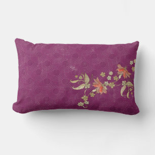 Lila Vintage-Chic-Kissenhülle Lendenkissen