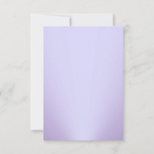 Lila Vintage Damask-UAWG RSVP Karte (Rückseite)