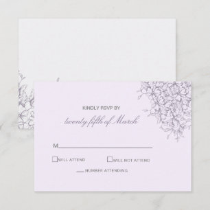 Lila Vintage Frühjahrssonne Einladung