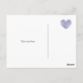 Lila Vintage Liebe Herzverheiratung danke Karten (Rückseite)