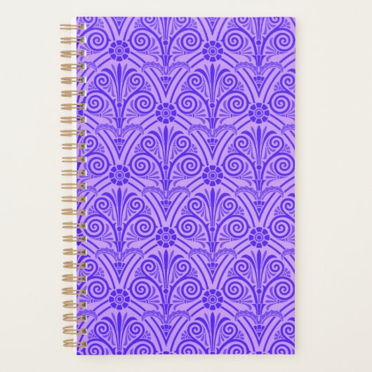 Lila Vintage-Muster Planer (Vorderseite)