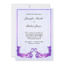 Lila Vintage Pfauenhochzeit