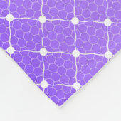 Lila Vintage weiße Spitze-Band-Fleece-Decke Fleecedecke (Ecke)