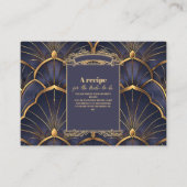 Lila Vintages Art Deco Brautparty Begleitkarte (Vorderseite)