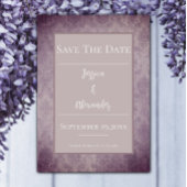 Lila Vintages Damaskus-Foto Save the Date
