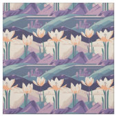 Lila Vintages geometrisches Muster Stoff (Muster)