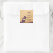 Lila Vintages Gramophon Save the Date Stickers (Tasche)