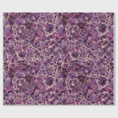 Lila Vintages Marmorpapier Geschenkpapier (Flach)