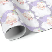 Lila Vintages Winking Weihnachtsgeschenk für Weihn Geschenkpapier (Rolleneckpunkt)