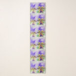 Lila Viola Blume Blumendamen Scarf Schal<br><div class="desc">Lila Viola Blume Blumendamen Scarf. Entworfen aus meiner eigenen Kunst.</div>