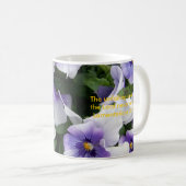 lila Viola, die unfehlbare Liebe-Tasse Kaffeetasse (VorderseiteRechts)
