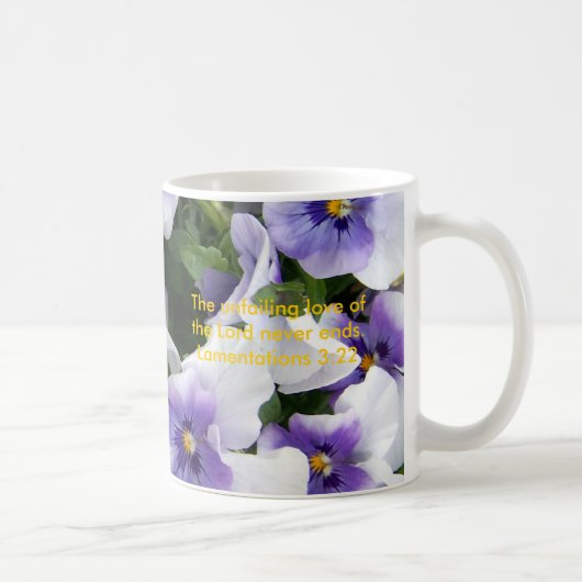 lila Viola, die unfehlbare Liebe-Tasse Kaffeetasse (Rechts)