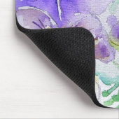 Lila Viola Floral Blume Computermäuse Mat Pad Mousepad (Ecke)