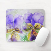 Lila Viola Floral Blume Computermäuse Mat Pad Mousepad (Mit Mouse)