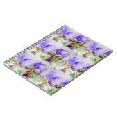 Lila Viola Violet Floral Blume Notebook Notizblock (Linke Seite)