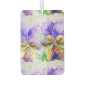 Lila Viola Wasserfarbe Blume Auto Luftfreirer Autolufterfrischer (Rückseite)