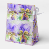 Lila Viola Watercolor Party Cake Fevor Box Geschenkschachtel (Rückseite)