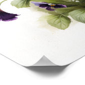 Lila Violas Blume Art Print Poster (Ecke)
