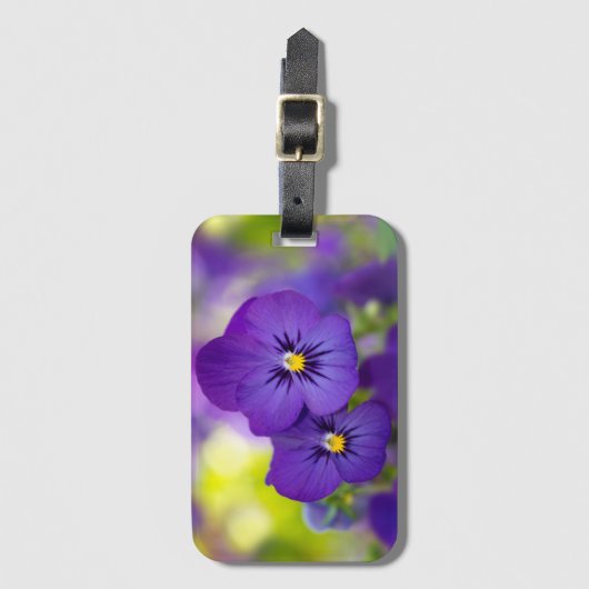 Lila Violas Gepäckanhänger (Vorderseite Vertikal)