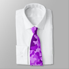 Lila Violet Camouflage Neck Tie Krawatte