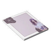 Lila Violet Einfache Niedliche Anime Boho Notepad Notizblock (angewinkelt)
