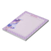 Lila Violet Einfache Niedliche Anime Boho Notepad Notizblock (Rotiert)