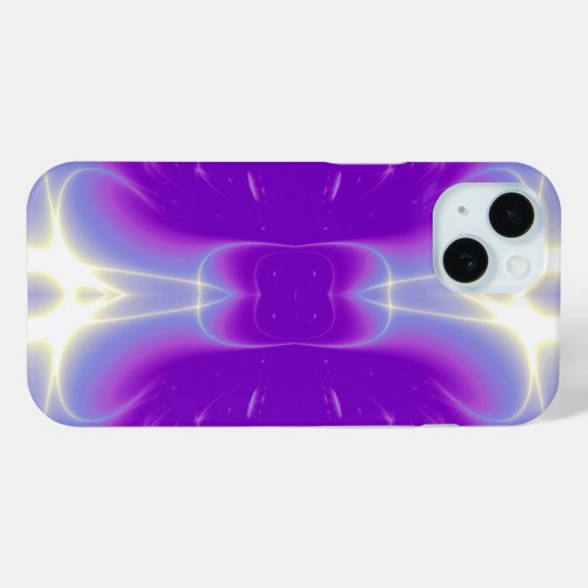 LILA VIOLET FRAKTAL-LICHTWELLEN Case-Mate iPhone HÜLLE (Rückseite (Horizontal))