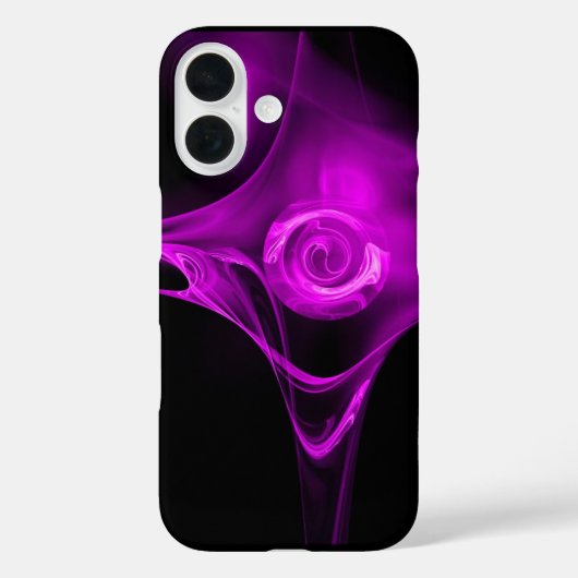 LILA VIOLET FRAKTAL ROSE Case-Mate iPhone HÜLLE (Rückseite)