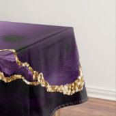 Lila Violet Gold Glitzer Tableteclout Individuelle Tischdecke (Beispiel)