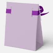 Lila Violet Lavender Lilac Moderne Hochzeit Geschenkschachtel (Rückseite)
