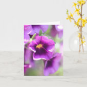 Lila Violet-Notecards Karte (Gelbe Blume)