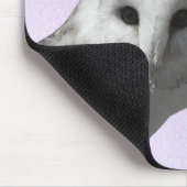 Lila Violet Owl Blume Kronen Glitzer personalisier Mousepad (Ecke)