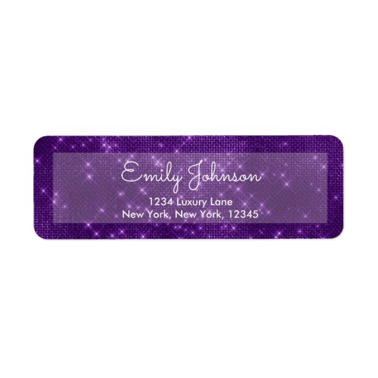 Lila Violet Sparkle Hochzeit oder Geburtstag (Vorne)