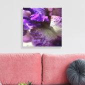 Lila, Violet und Mauve Iris Abstrakt Leinwanddruck (Insitu (Wohnzimmer))